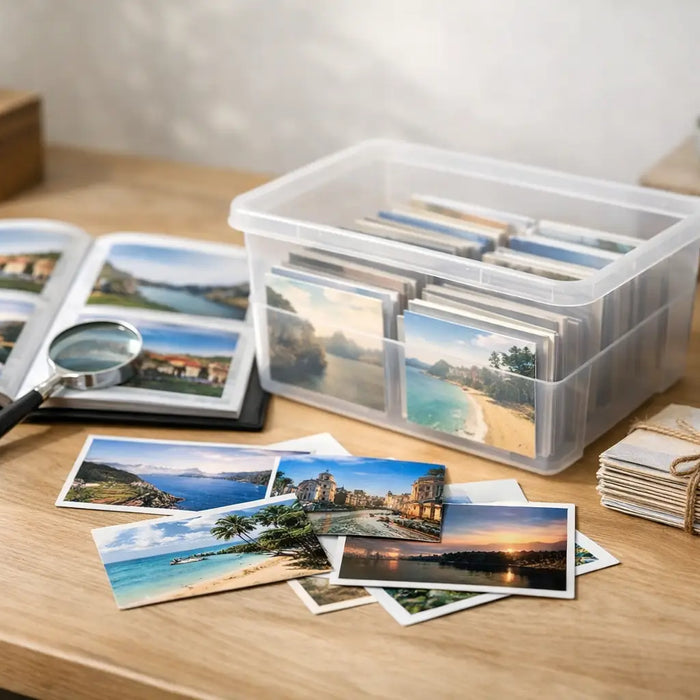 Förvaring av vykort samling - rätt lösning