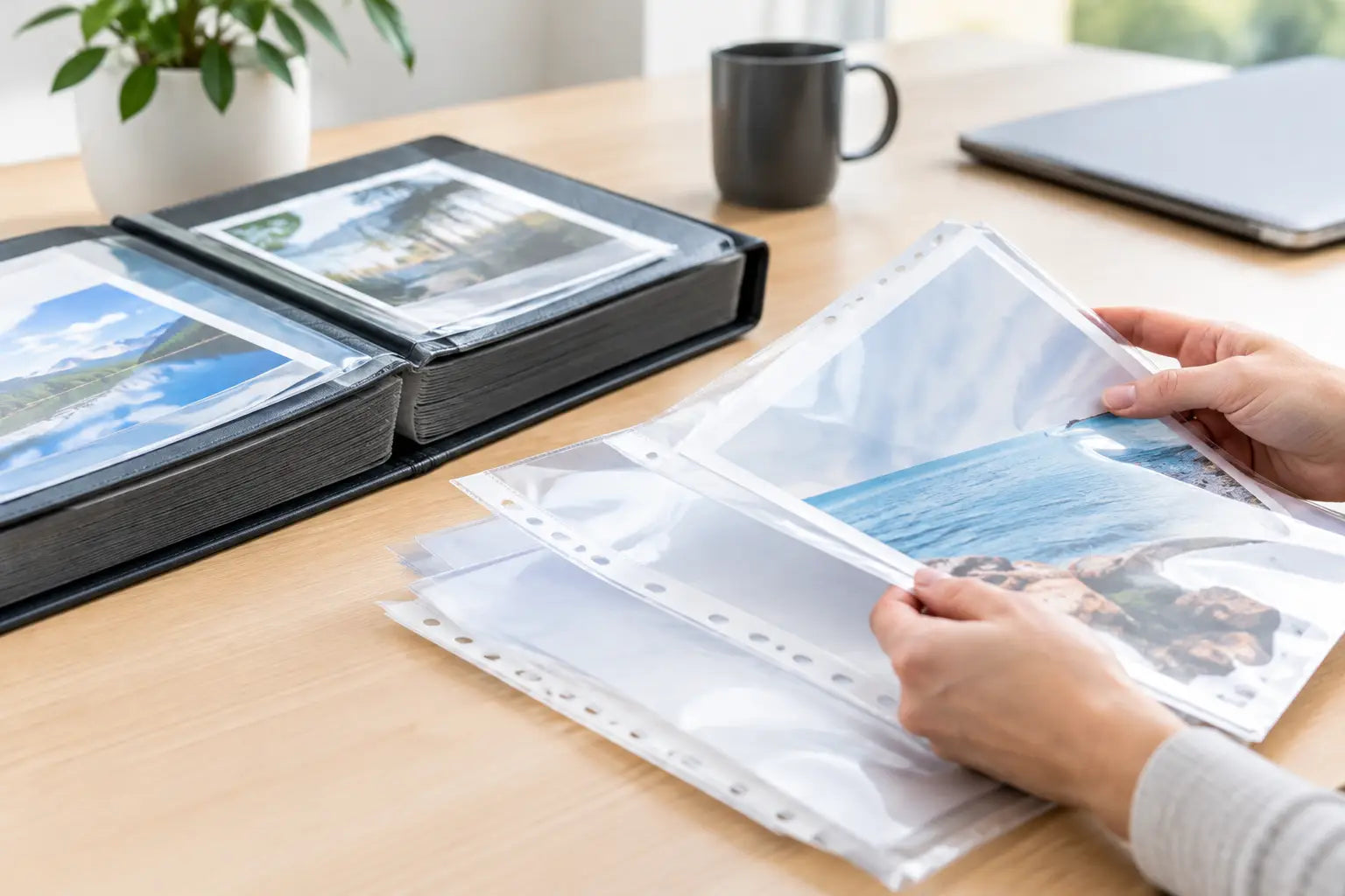 Albumblad eller plastfickor för dokument?