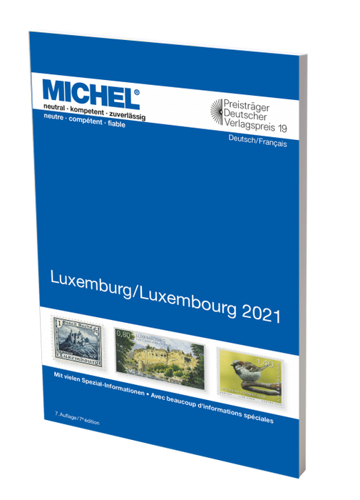 Michel Frimärksbok - Luxemburg 2021 (OBS Bok på tyska & franska)