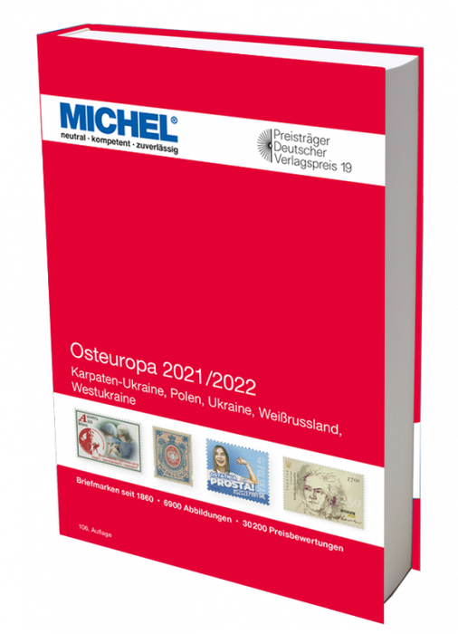 Michel Frimärksbok - Östeuropa 2021/2022 (OBS bok på tyska)