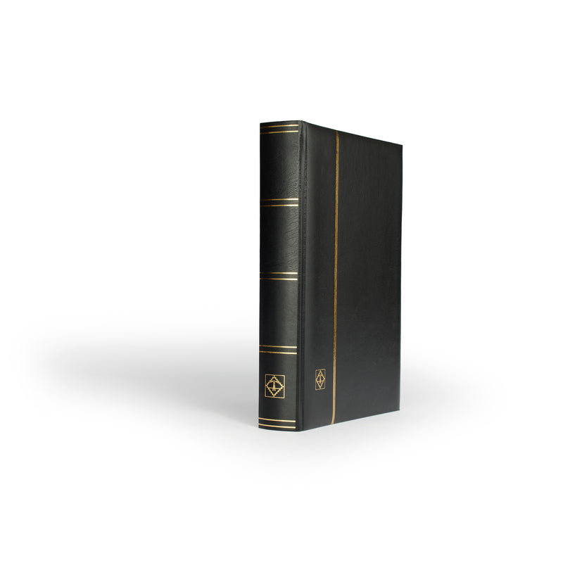 Frimärksalbum redo att fyllas med frimärken COMFORT 64 sidor (Svarta blad)