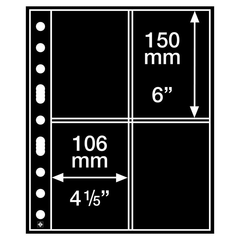 Insticksblad för frimärken och vykort (5-pack) GRANDE