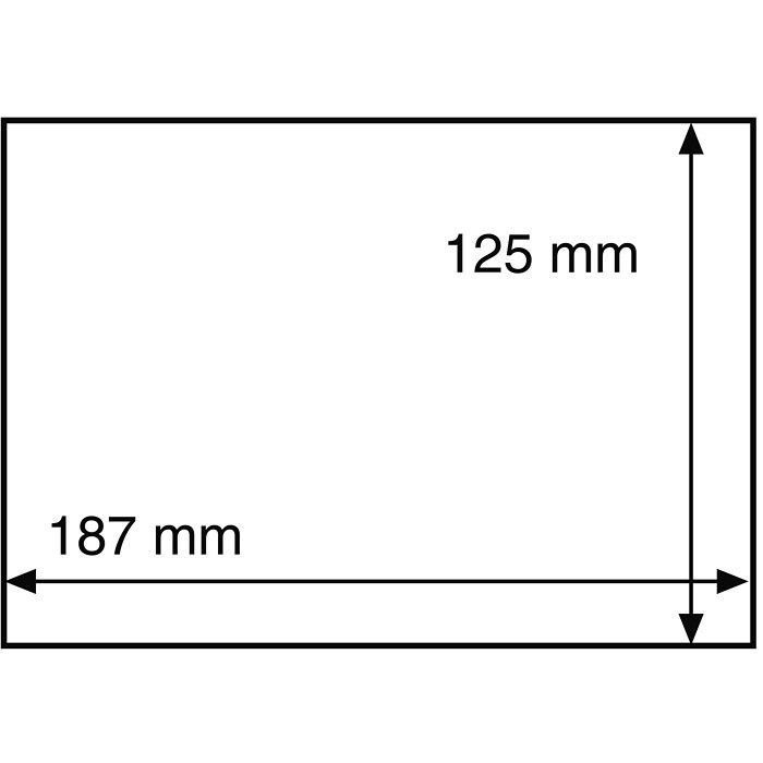 Plastfickor för vykort, sedlar eller frimärksark 187x125 mm, 50-pack