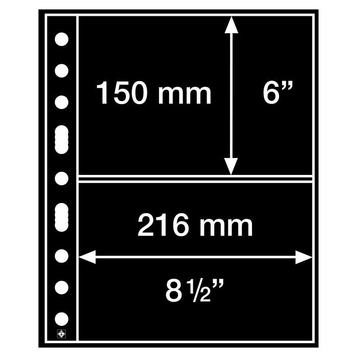Insticksblad för frimärken och vykort (5-pack) GRANDE