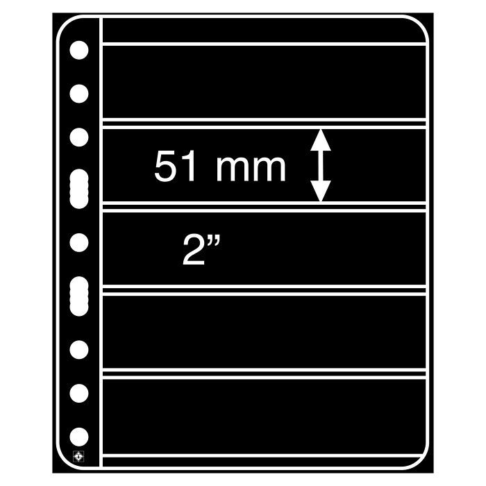 Insticksblad för frimärken (5-pack) VARIO Plus