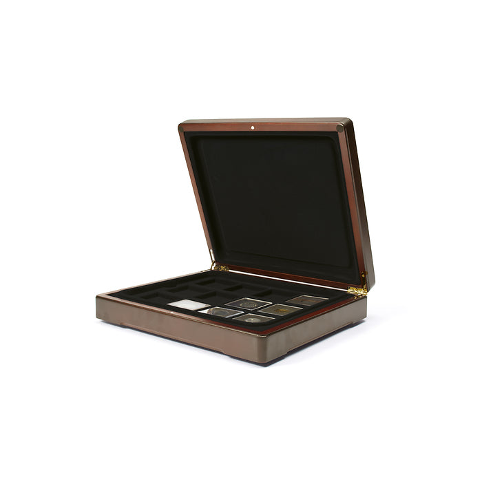 Mazzola Presentationsfodral för Quadrum myntkapslar, svart bricka