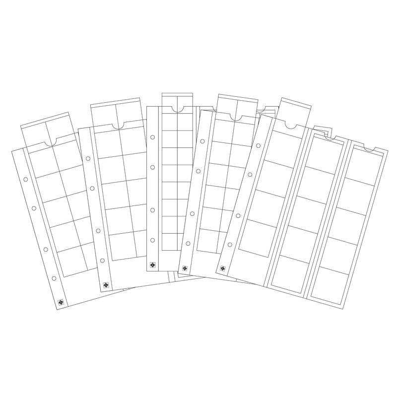 Insticksblad för mynt i serien OPTIMA (5-pack)