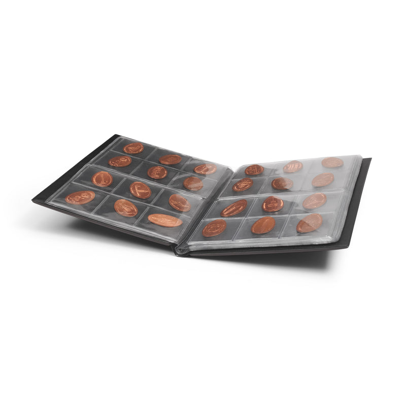 Myntalbum "pressade pennies" ROUTE med plats för 96 pressade pennies