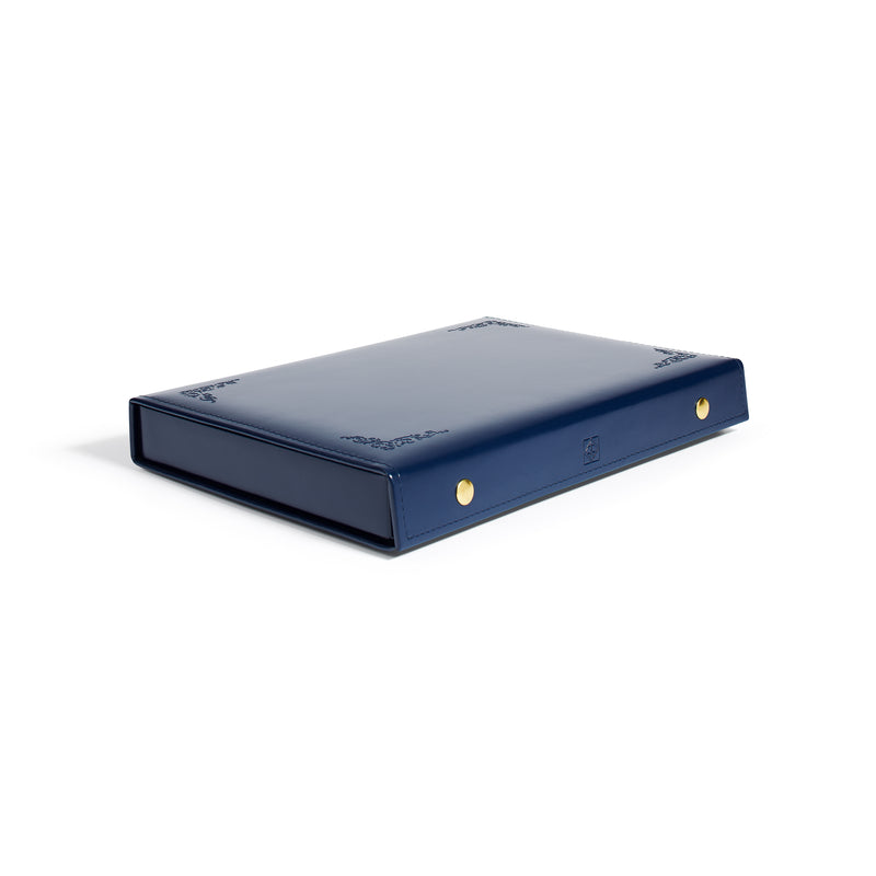 Myntbox TABLO inkl 4 myntfack L, blå