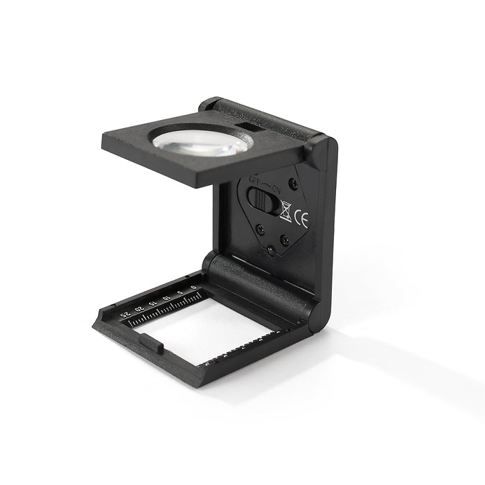 Perforeringsmätare, 5x förstoring, med LED