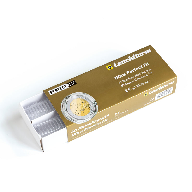 Ultra Perfect Fit-myntkapslar för 2 euro (25,75 mm), 40-pack
