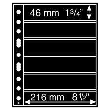 Insticksblad för frimärken och vykort (5-pack) GRANDE