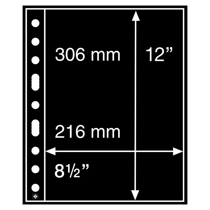 Insticksblad för mynt och sedlar GRANDE (5pack)