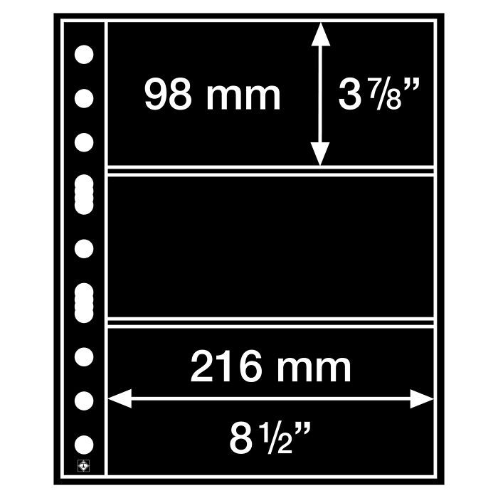 Insticksblad för mynt och sedlar GRANDE (5pack)