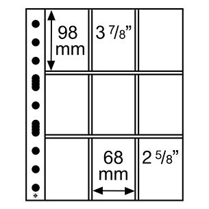 Insticksblad för samlarkort GRANDE (5-pack)