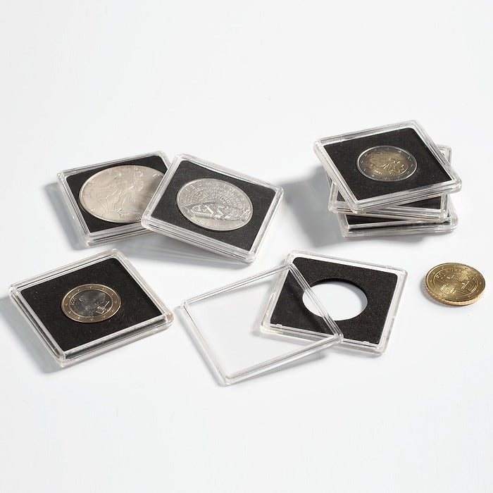 Myntkapslar fyrkantiga QUADRUM (10-pack)